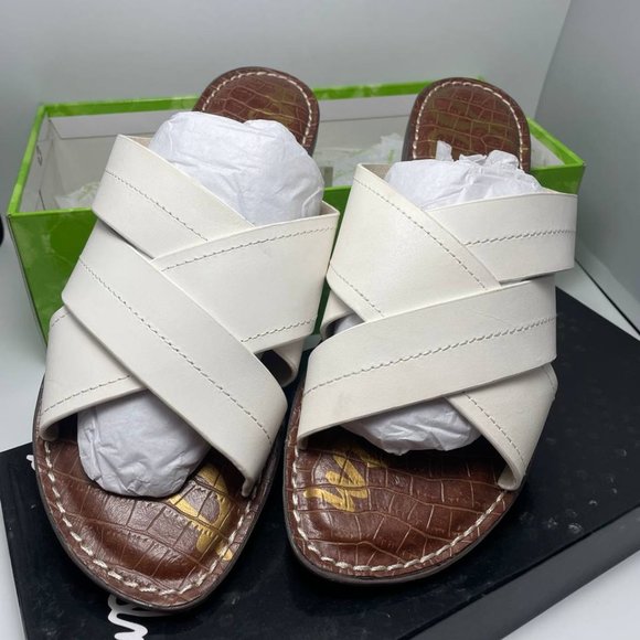 Sam edelman Women's Gretch Cross-Band Slide Flat Sandals size 10M - Picture 2 of 6